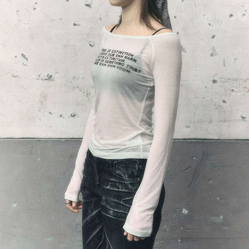 INS2024 Summer New Women's Solid Color Slim Street Fashion Off-Shoulder Long Sleeve Top 788