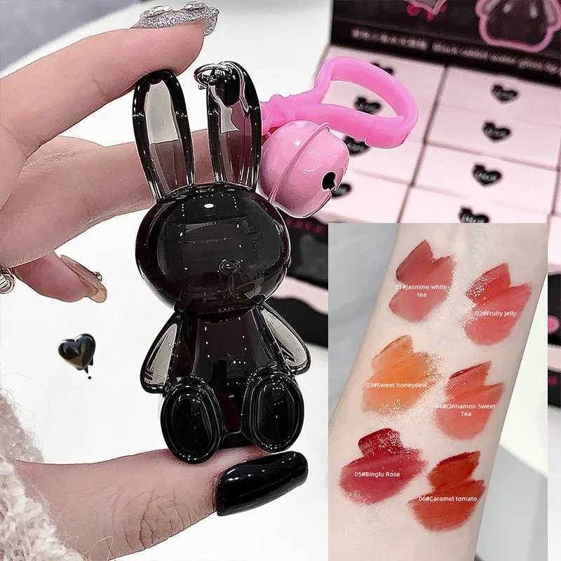 Black Rabbit Water Gloss Lip Glaze Mirror Moisturizing Plump Lips Tinted Not Easy To Stick To The Cup Liquid Long-Lasting MakeupXJ250724