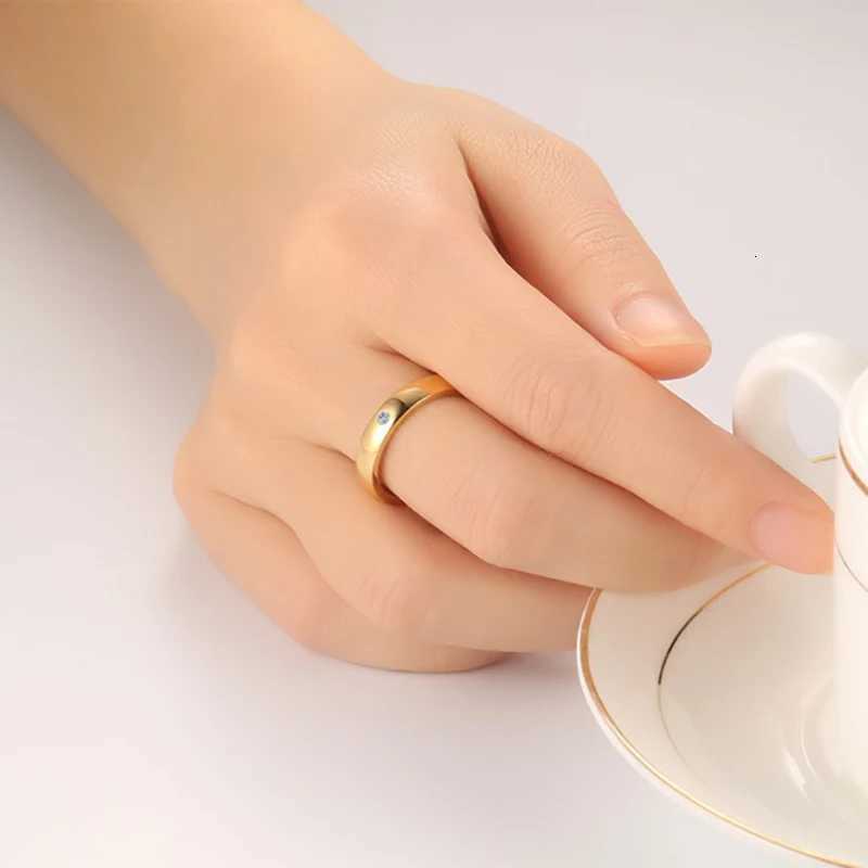 Fashion Wedding Band Couple Ring Customized Name Date Love Information Promise Alliance Anniversary Personalized Gift for Women W250417