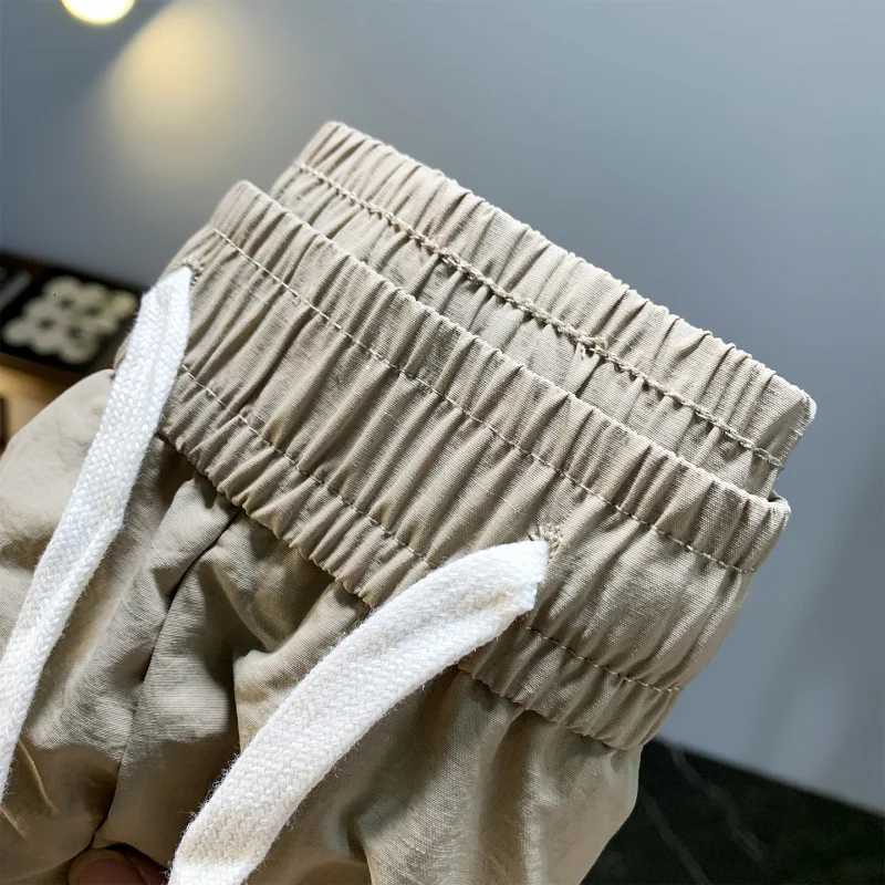 ework shorts for men in summer thin trendy versatile casual loose sporty ice silk quick drying five quarter pants W250724