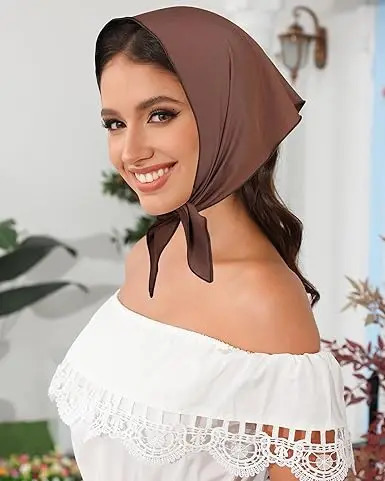 3-Pack Boho Hair Bandanas - Triangle Tie-Back Head Scarves for Women Girls - Stylish Kerchief Headbands 250723