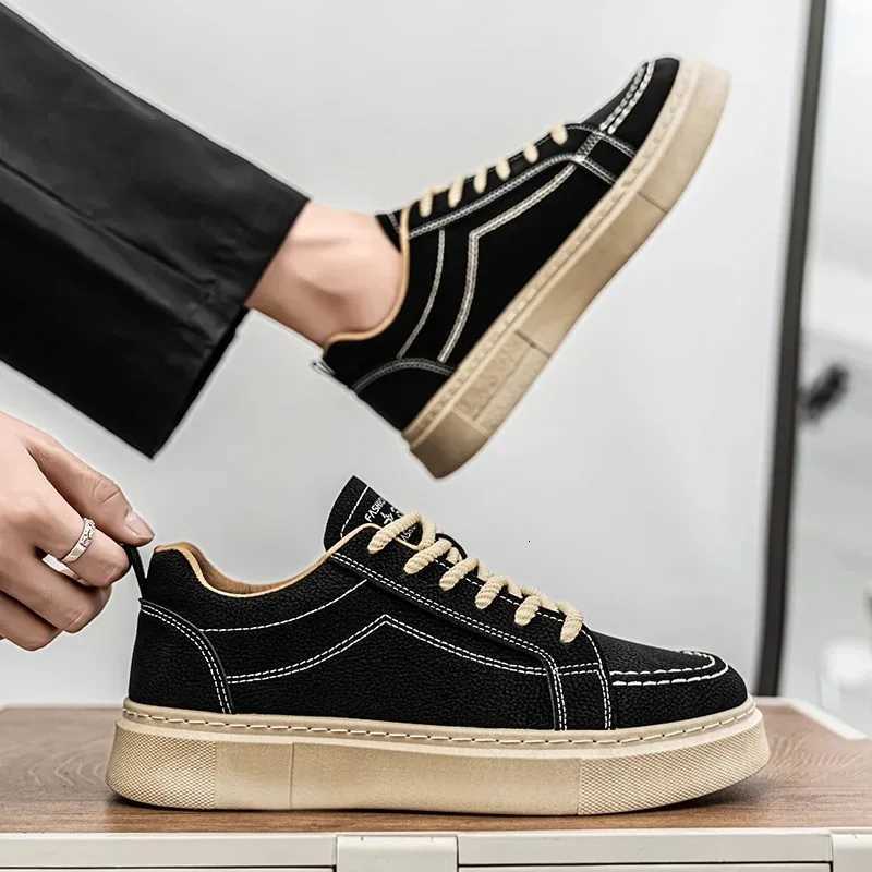 2025 Vulcanized Shoes for Men Luxury Brand Male Casual Shoes Thick-soled Non-slip Sneakers Hot Selling Skate Shoes XJ250725