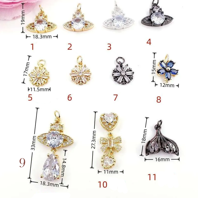 Empress Wei High Version Mermaid Tears Water Drop Full Dia Heart-shaped Saturn Earrings