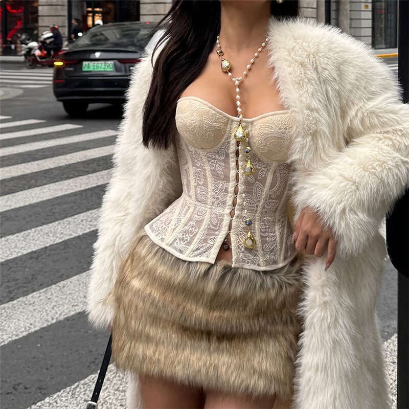 2025 Spring New Women's Solid Color Slim Fit Street Fashion Off-Shoulder Tube Top Backless Vest df2