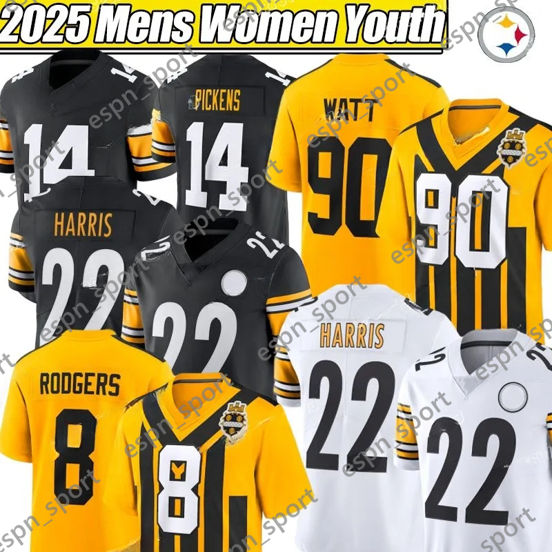 Pittsburghcity SteelersS jerseys 4 DK Metcalf TJ Watt George Pickens Joey Porter Jr Chris Boswell Troy Polamalu Zach Frazier Jaylen Warren Football Jerseys