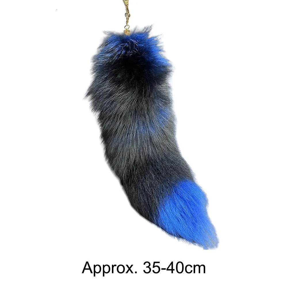 Huge Fluffy Faux Fur Fox Tail Keychain Therian Tail Fox Tail Keychain Fur Pendant Key Chain Keychain Pendant Gift for Women Girl 250722