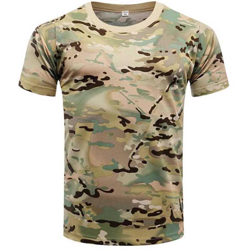 Leaf Forest Camouflage T Shirt Men Jungle Desert Camo T-shirt Quick Dry 3D Print Tops Short Sleeve Mens Gym Fitness Tee Shirts Y250724