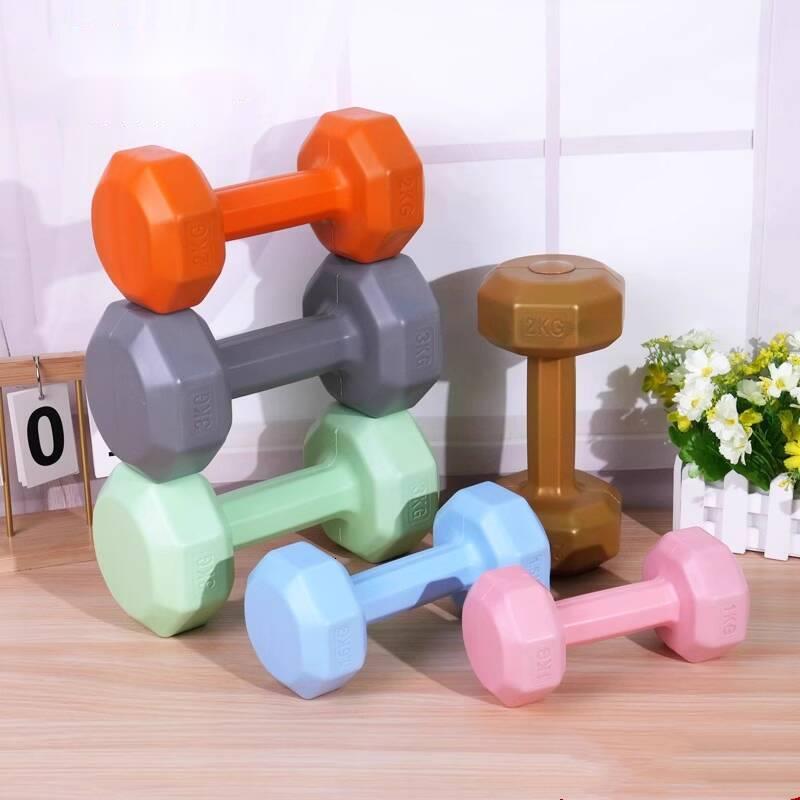 Multi-Color Hexagonal Dumbbells with Push-Up Grip Mode, Versatile Hand Weights for Indoor Home Gym Fitness, Multiple Weights & Colors Available