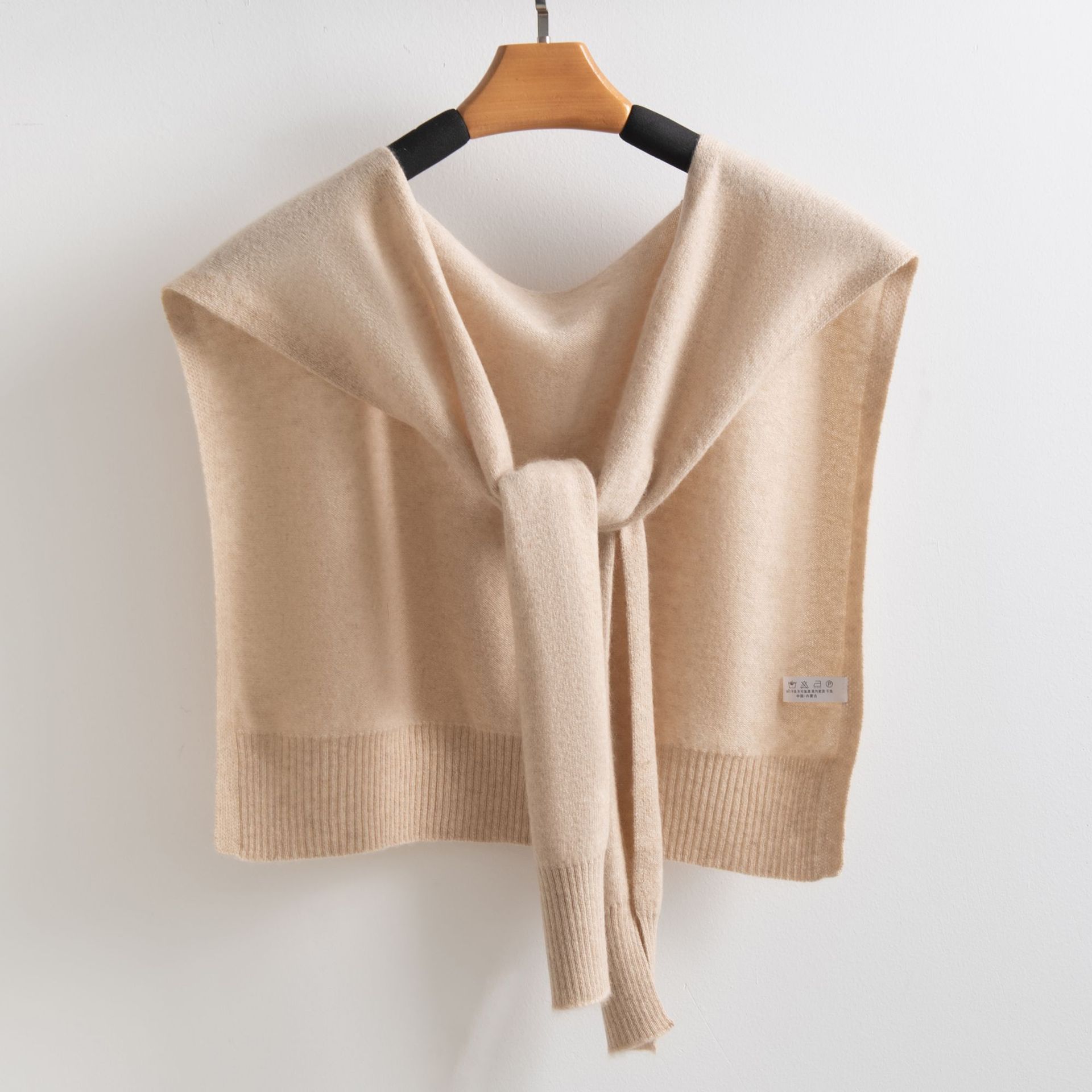 K1474 Four Seasons Cashmere Knitted Outer Shawl Women's High-end Shoulder and Neck Protection Multifunctional Scarf