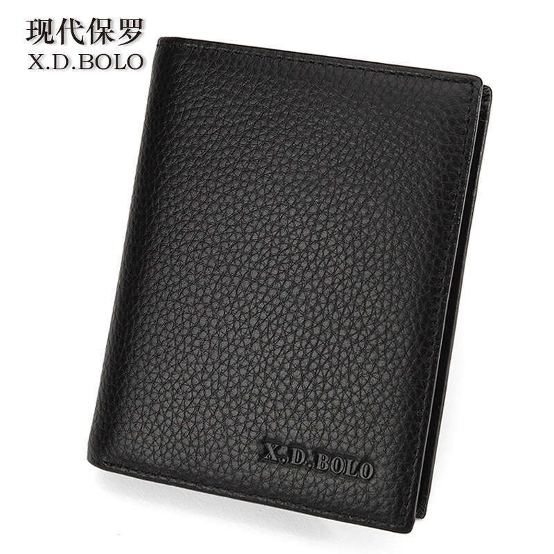 Men's Genuine Leather RFID New Soft Top Layer Cowhide Ultra-Thin Short Wallet designer wallet B5 B5