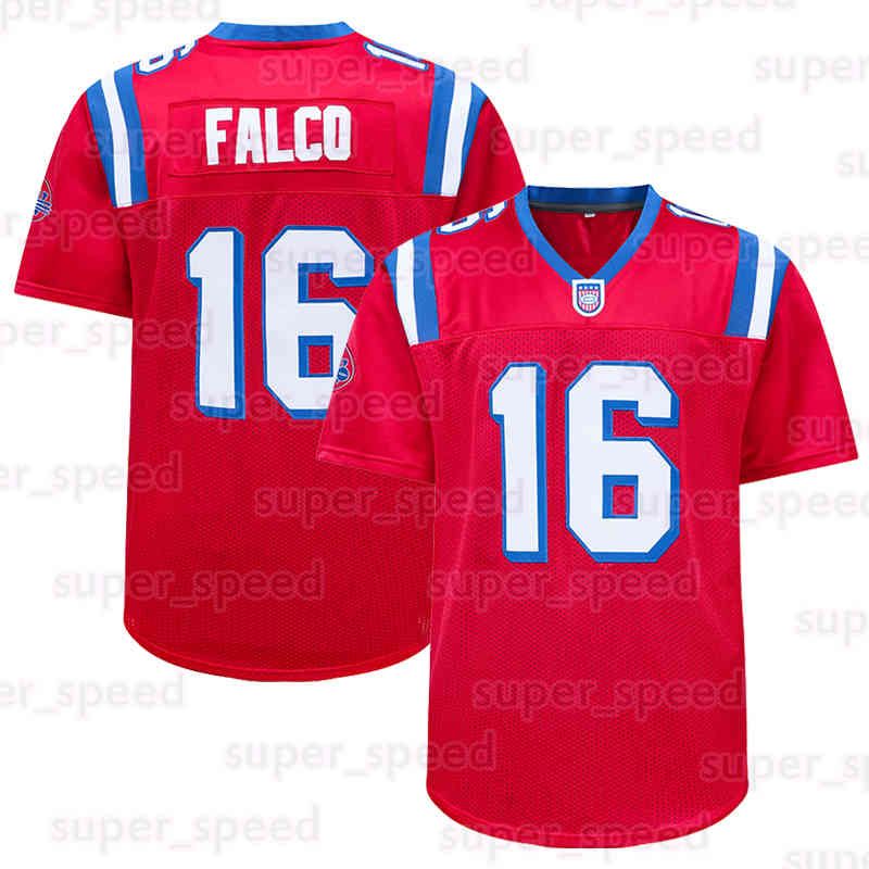 16 Shane Falco Football Jersey The Replacements Movie Jerseys for Men Red S-3XL Bobby Boucher Ray Finkle Boobie Miles Al Bundy Willie Beamen Forrest Gump Paul Crewe