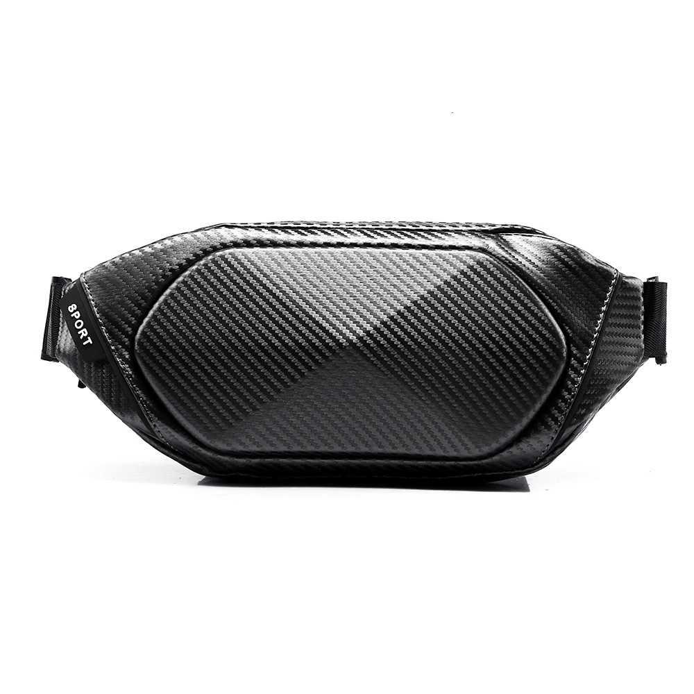 Mens carbon fiber skin mini shoulder bag bags for men sling bag mens bag Y250724