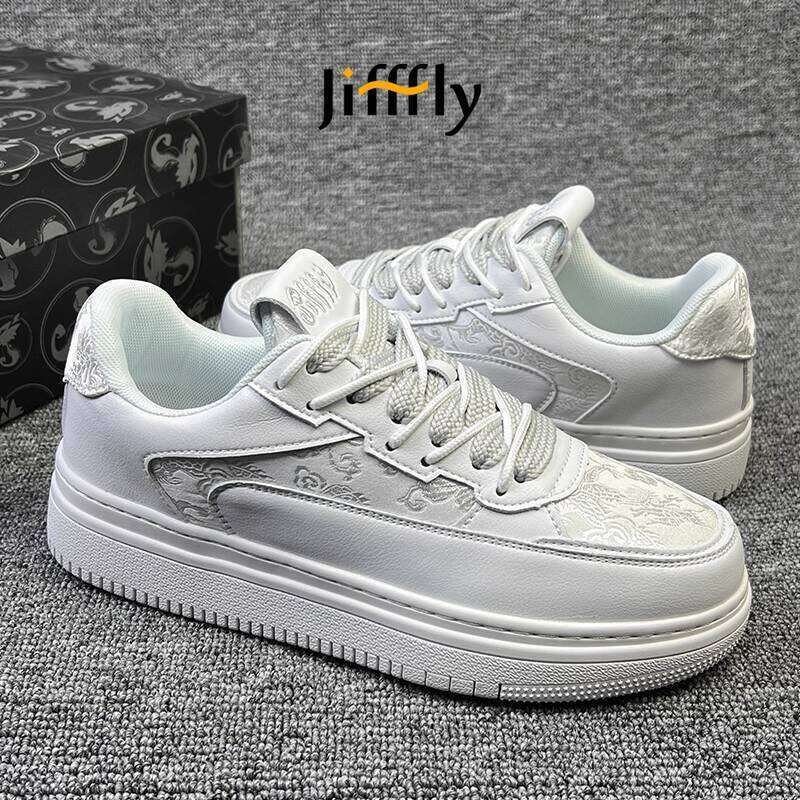 Jifffly Men's Sneakers 2025 Summer New Niche White Couple Versatile National Trend Sports Shoes Women