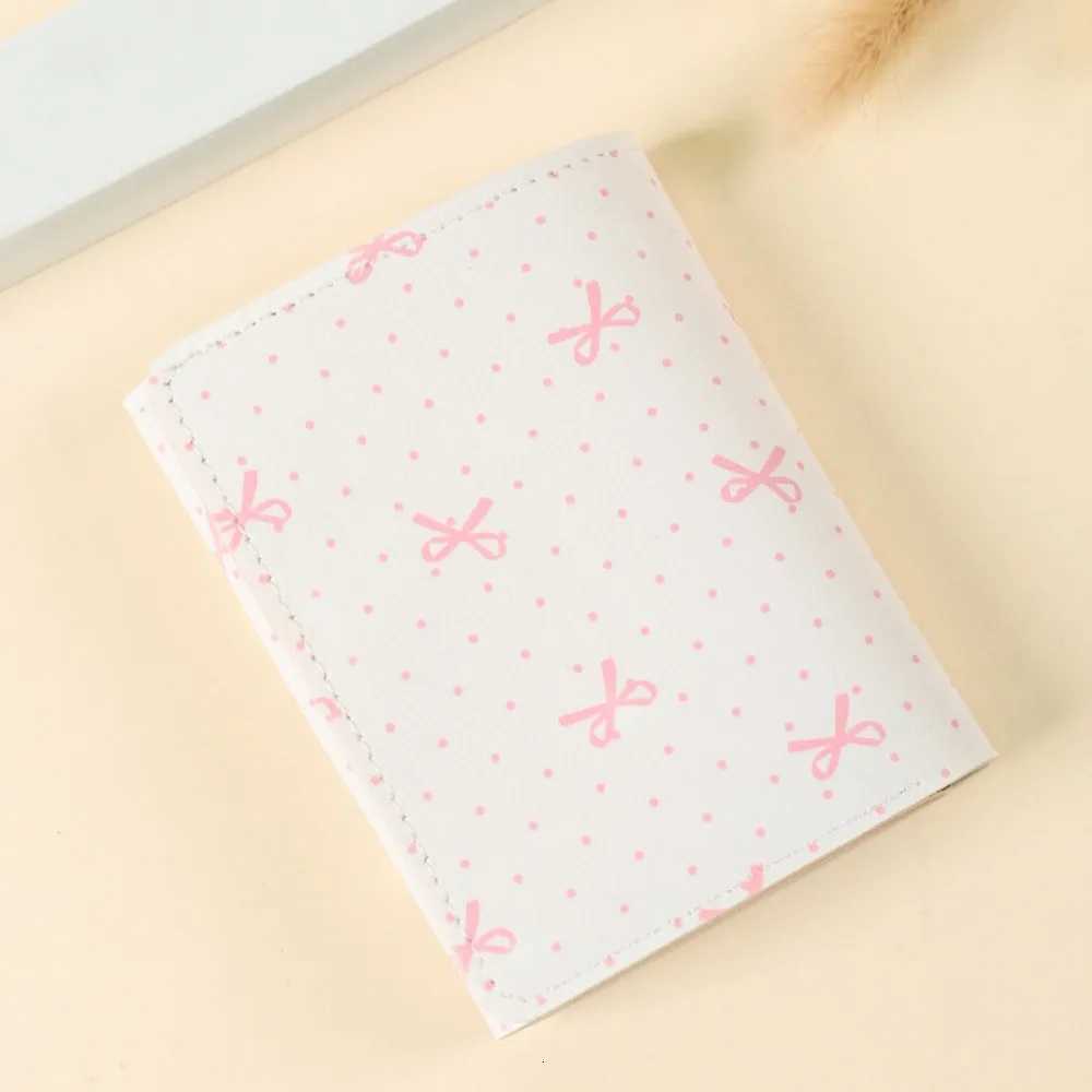 Cute Korean Style Wallet Women Sweet Pink Color Floral Bow Purse Card Wallet for Portable Travel CAsh Coin Photocard Bag Z250725