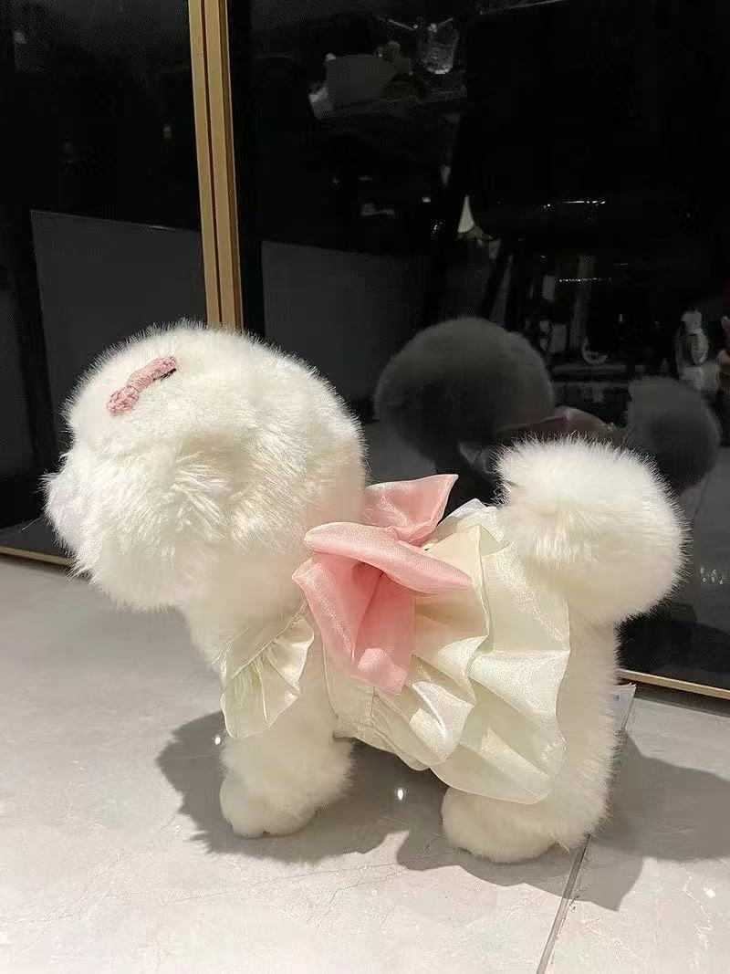 T800 Pet Clothes Dog Winter Korean Sleeveless Traction Vest Small Dog Maltese Shih Tzu Cute Yorkshire