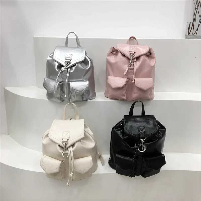 Self-made Korean Ins New Wens Casual Large Capacity Double Shoulder Bag Simple Versatile Wens Backpack Y250724