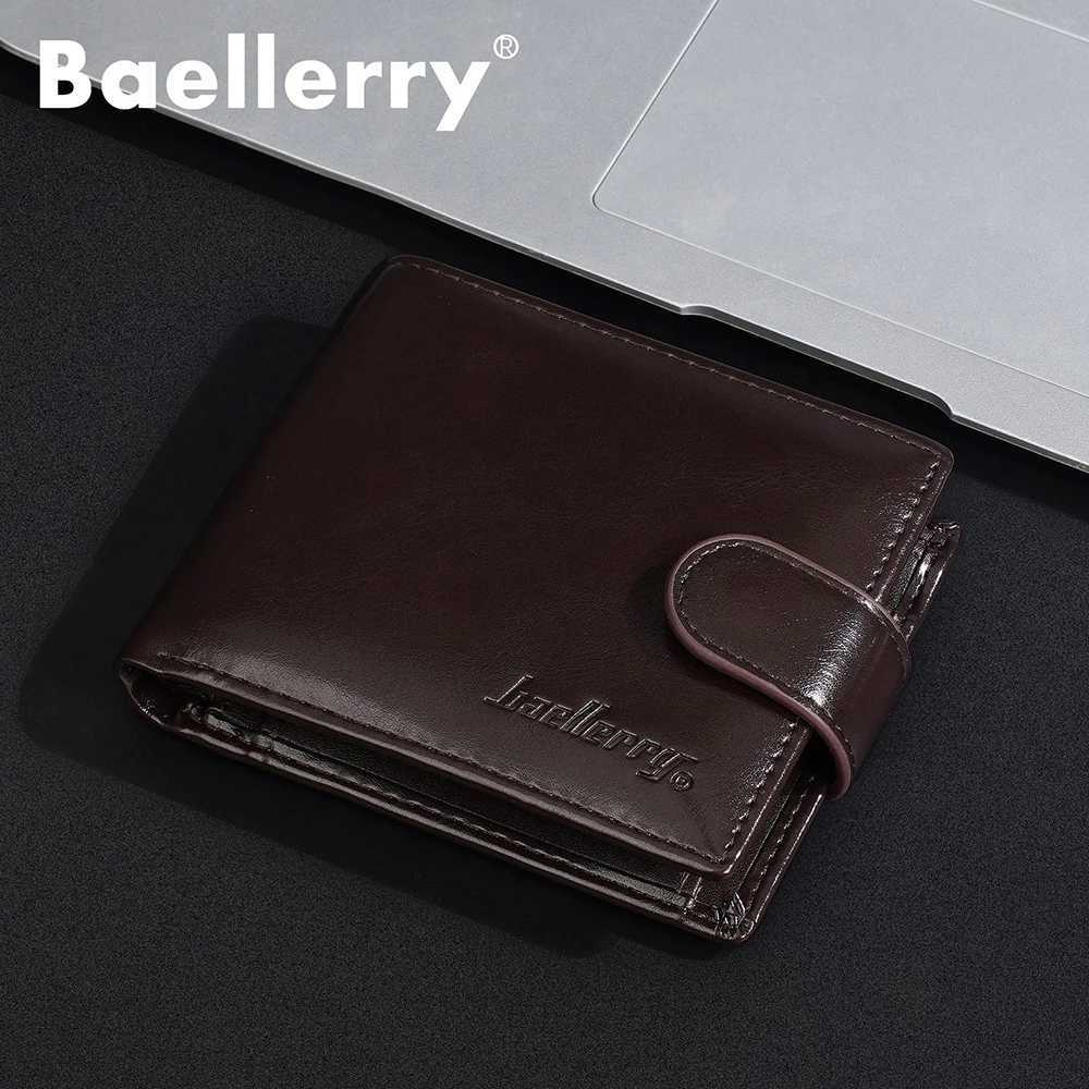 Baellerry New Short Men Wallets Zipper Coin Pocket Business Male Purses High Quality PU Card Holder Small Wallet For Men Z250725