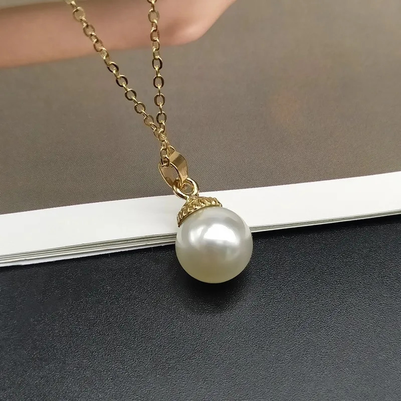 Trendy Summer Shell Pearl Pendant Necklace For Women Fashion Collar Neck Jewelry Wholesale Drop 250716