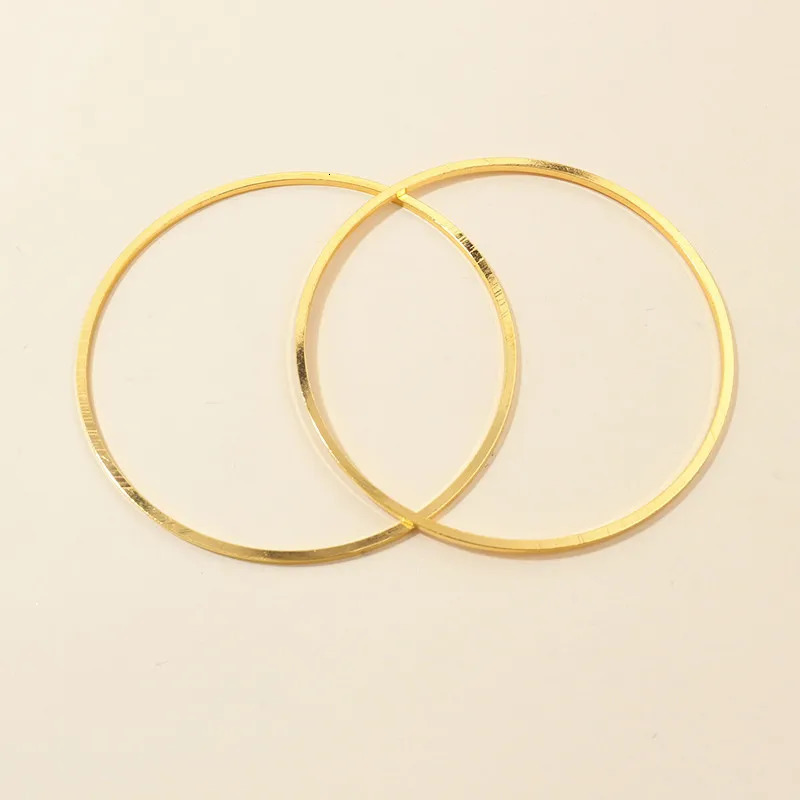10pcs 60mm 80mm Brass Closed Ring Earring Wires Big Hoops Pendant Connectors Rings For DIY Jewelry Making Supplies Accessories 250723