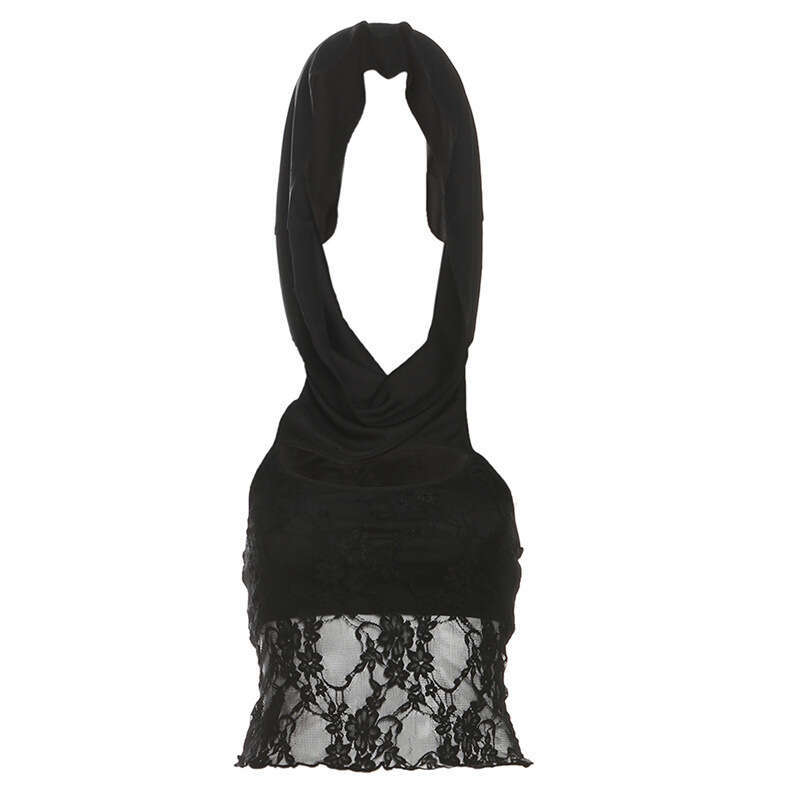 2025 Summer New Style Two-Way Lace Hollow Out Tube Vest Sexy Slimming Versatile Top b7c