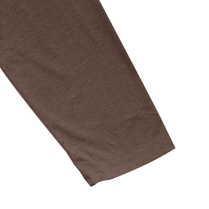 Men's T-shirt Fashion Top Casual Henley Shirt Long Sleeve Hardman Style Men's Breathable Quick Drying Patch Bag T-shirt Men European size: S