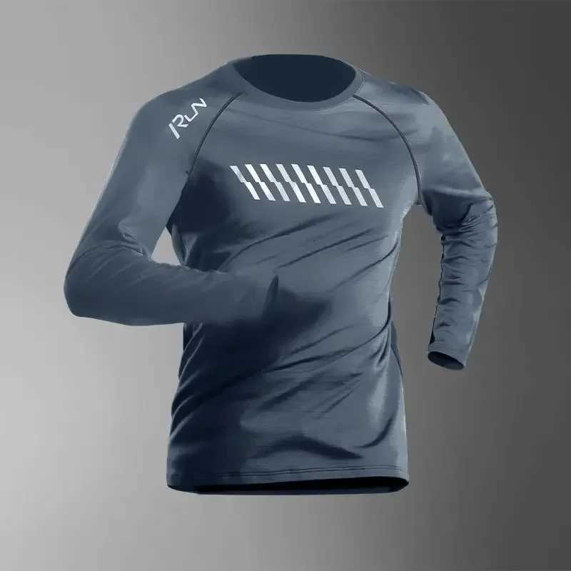 Mens Quick-Drying Spring Sports Long Sleeve T-Shirt for Gym Outdoor Running Basketball Athletic Training Mens Clothing Tops Y250724