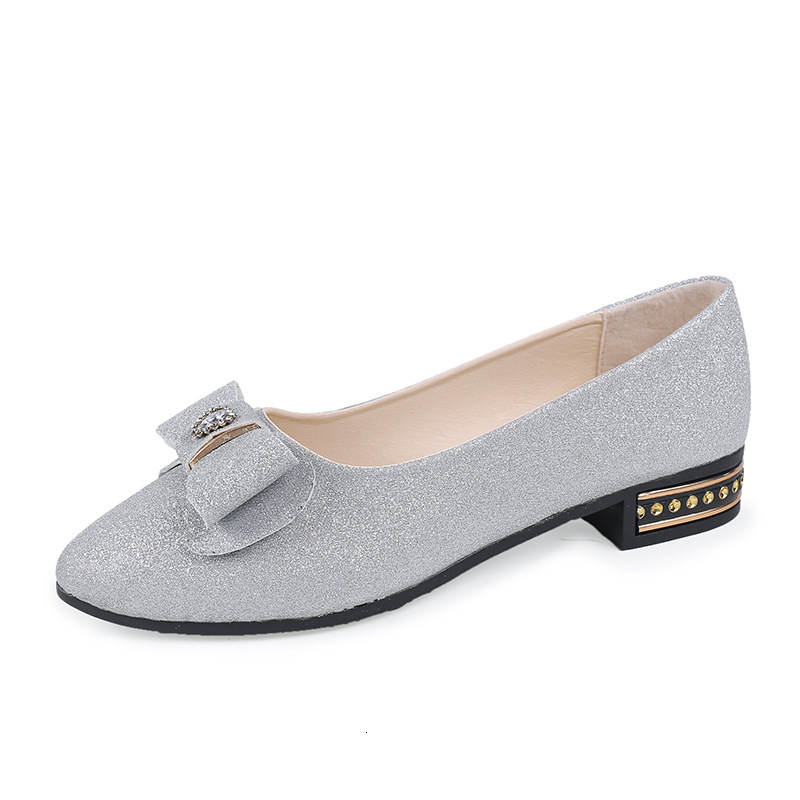 2025 Spring and Autumn Korean Style Low Heel Versatile Pointed Toe Bowknot Women's Shallow Mouth Flat Casual Leather Shoes ddmythur