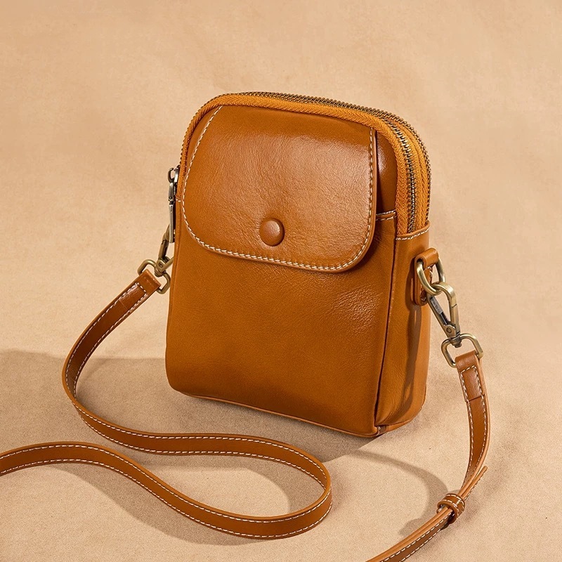 designer bag Top Layer Cowhide Crossbody Bag for Women 2025 New Trendy Fashion Versatile Shoulder Bag Shell Bag Niche Light Luxury Genuine Leather Bag