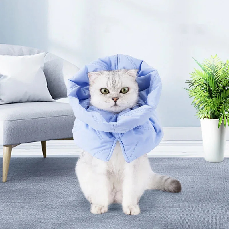 Cat Elizabethan Collar Healing Protective Collar Recovery Collar for After Surgery Adjustable Wound Healing Pet Neck Cone 250716