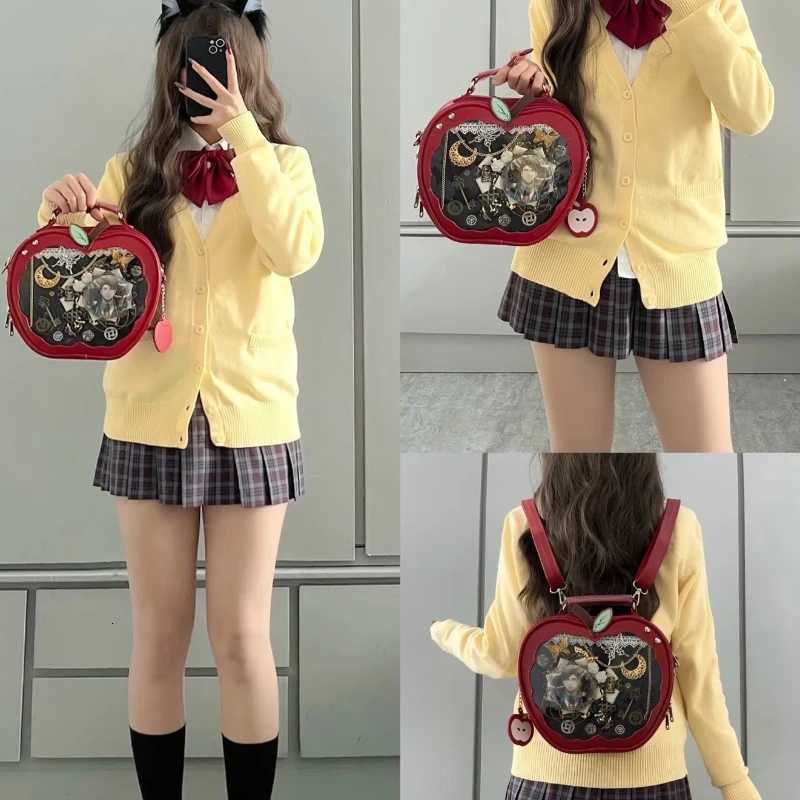 New Girl Harajuku Niche Design Apple Crossbody Bag Handbag Sweet Style Cute Zzang Ita Bag Y2K Backpack Preppy Style ItaBag Y250724