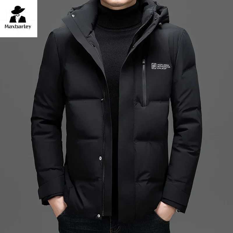 2024 Winter Thickened Down Jacket Mens Fashion Luxury Lightweight Removable Hat Warm Coat Brand Mens Short Puffer Jacket X250725