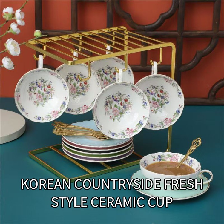 ceramic cup Rustic Korean-Inspired Ceramic Mug for a Cozy Tea Experience