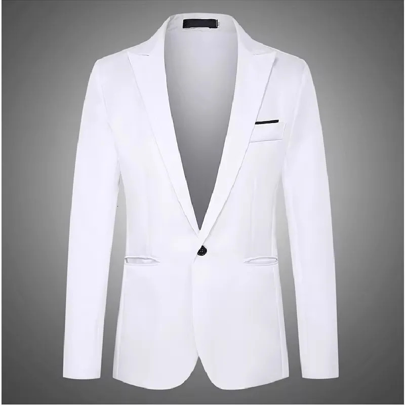 Arrival Men Blazer Fashion Suit Slim Fit Blazers Male Jacket Business Casual Solid Color Long Sleeve 250725