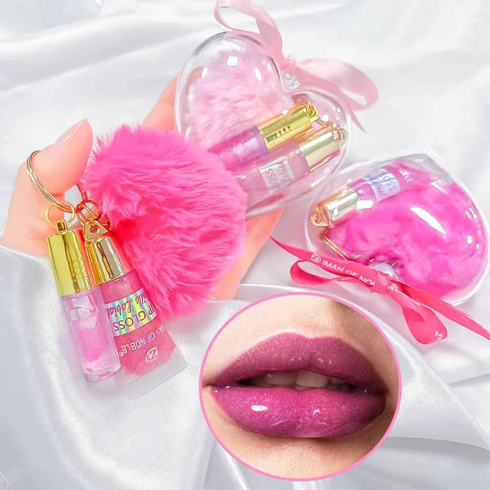 Love Portable Lip Gloss Durable Makeup Ball Pendant Set Lip Oil Holiday GiftXJ250724