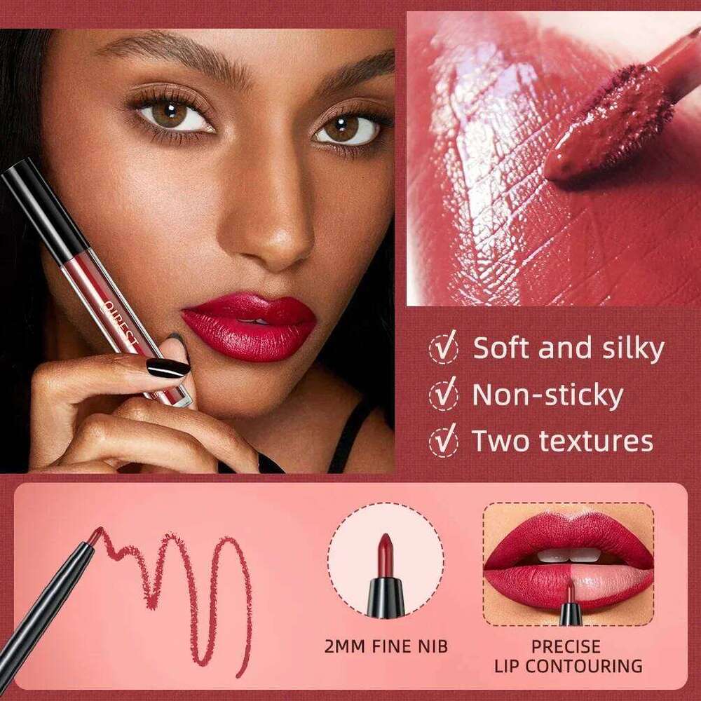 3pcs/set Liner Pencil Nude Gloss Combination Makeup Liquid Lipstick Waterproof Sexy Red Lip Contour Tint Kit