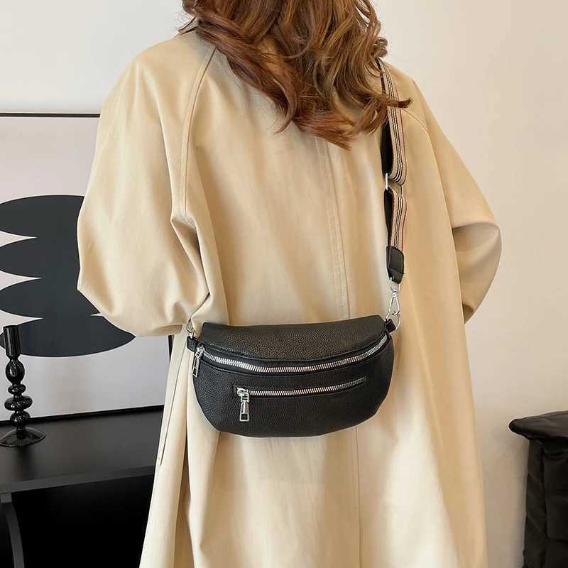 PU Leather Banana Bag Wen Ch Waist Bag Fanny Pack Sling Crossbody Shoulder Bag Ch Bum Belt Bag Half Mo Hobo Bag Y250724