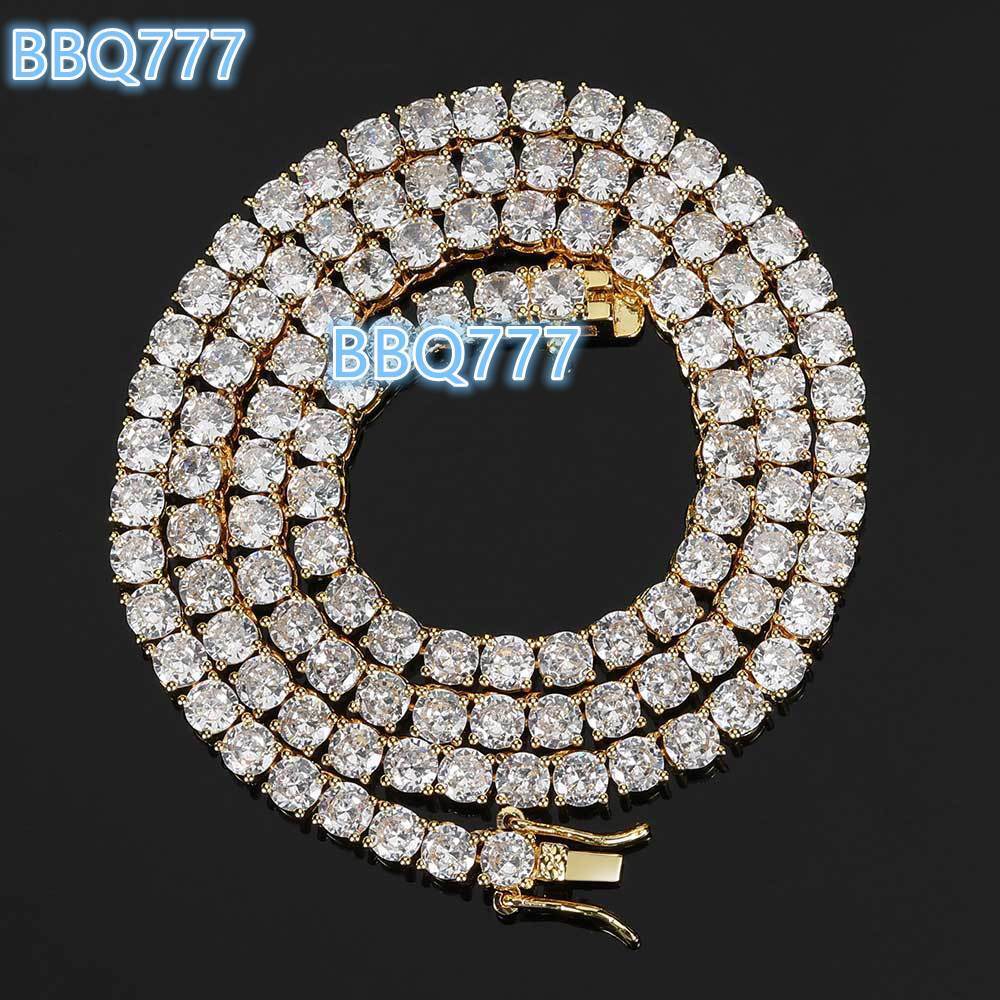 Fast Delivery High Quality designer bracelet Moissanite Tennis Chain 2mm 3mm 4mm 5mm 6.5mm Shining Brightly D VVS Moissanite Women Men Necklace