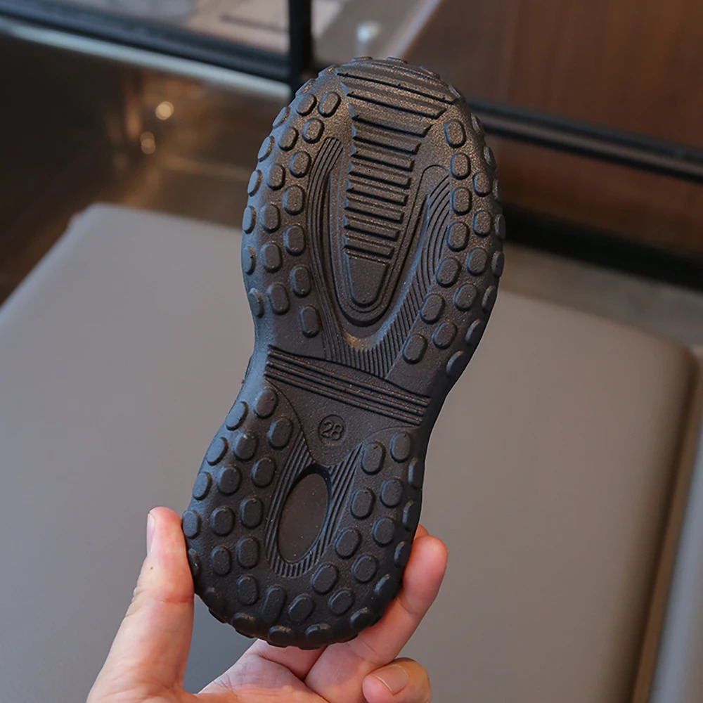 Autumn Sport Shoes For Children PU Leather Boys Girls Running Antislippery Teenagers Kids Sneakers Casual Shoes 250725