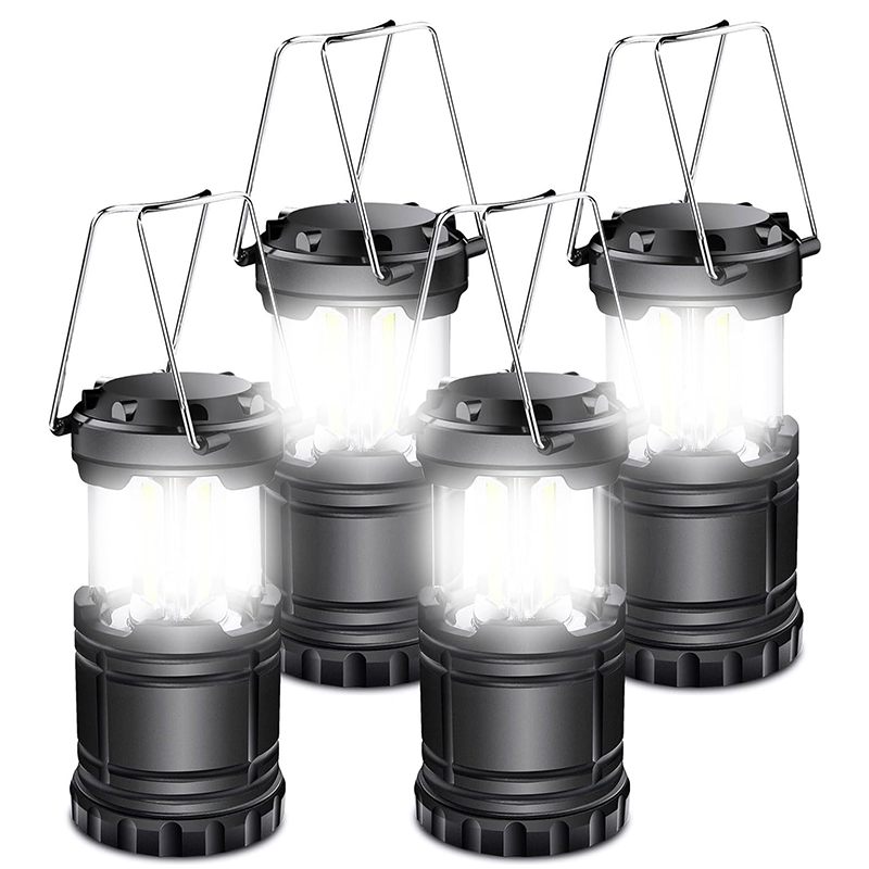 LED Camping Lantern Battery Powered Compact LED Lanterns Suitable Survival Kits For Hurricane Waterproof Portable Emergency Light For Storm Outages Bl