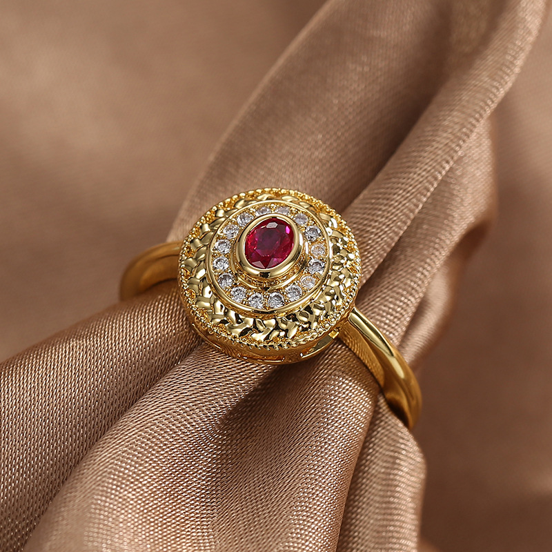 Sophisticated Women's Ornament Combining Traditional Metalwork Artistry with Shimmering Stones