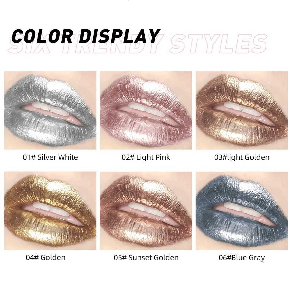 QIBEST Diamond Lip Gloss Liquid Lipstick Eyeshadow Dual-purpose Moisturizing Mirror Pearlescent Lip Glaze Non Stick Cup MakeupXJ250724