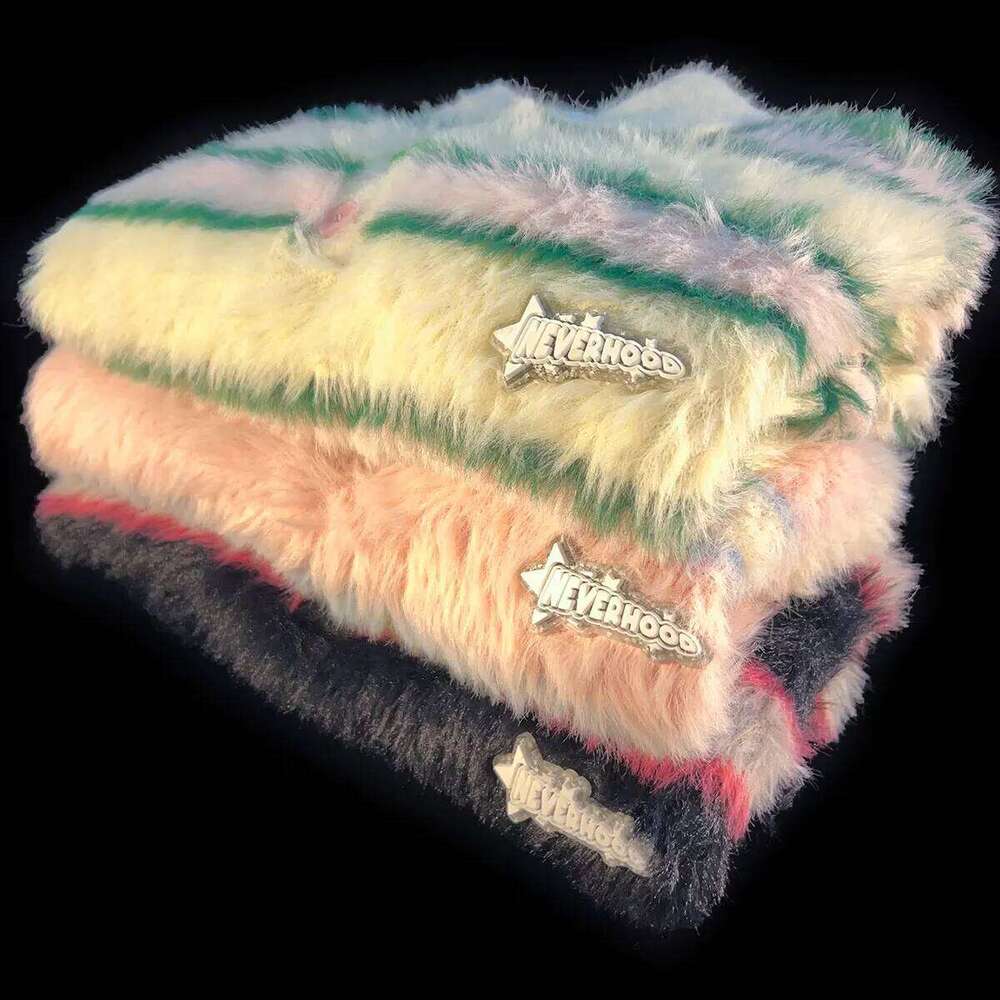 Pink Striped Mohair Knit Sweater Women's Polo Neck Y2K Japanese Small Fresh Loose Pair Pullover Top Boys Girls Spring 2023 New