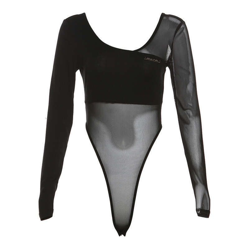 2023 Summer New Women's Solid Color Slim Fashion V-Neck Long Sleeve Sexy Backless Jumpsuit edd
