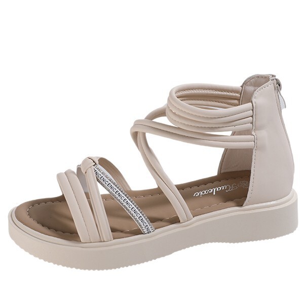 Ddmysports Platform Fairy Cross Elastic Strap Summer New Versatile Open Toe Women S Sandals Outdoor Shoes