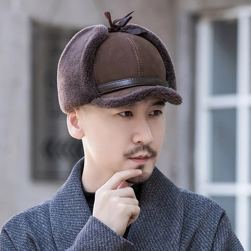 Winter Hats Woman Wool Fur Hat Unisex Warm Bomber Russian Hat Woman Ushanka Hats With Ear Flaps Thick Snow Earflaps Baseball Cap 250724