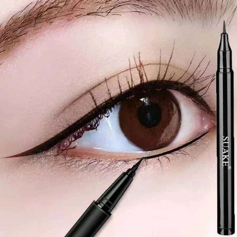 Waterproof Black Long Lasting Eye Liner Pencil Quick Drying Not Bloom Natural Eyeliner Liquid Pen Cosmetic Tools X250725 X250725