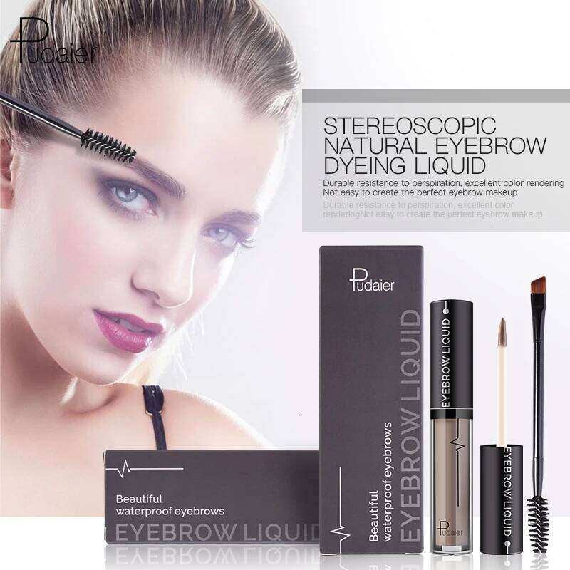 Waterproof Liquid Eyebrow Gels-24Hours Long Lasting Sdge-Proof Tinted Makeup Color Brow Ge X250725