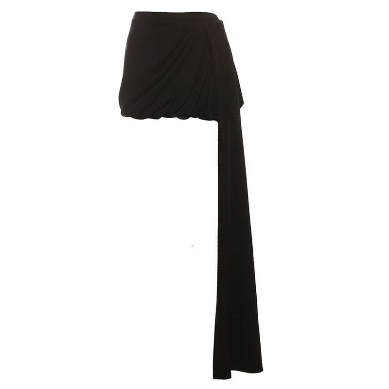 2025 Spring New Women's Solid Color Slim Fit Tube Top Vest Fashion Low Waist Skirt Set e76