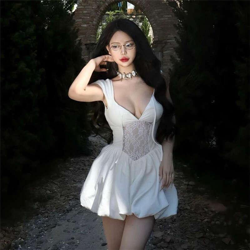 2024 Autumn Winter New Women's Solid Color Slim High Waist Street Fashion Strap Backless Dress 438