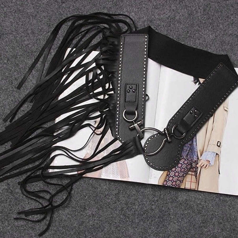 2025 Summer New Fashion Street Trend Versatile Long Tassel Buckle Waist Decoration Women's Clothing e3e